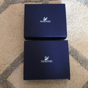 Swarovski purple wallet set